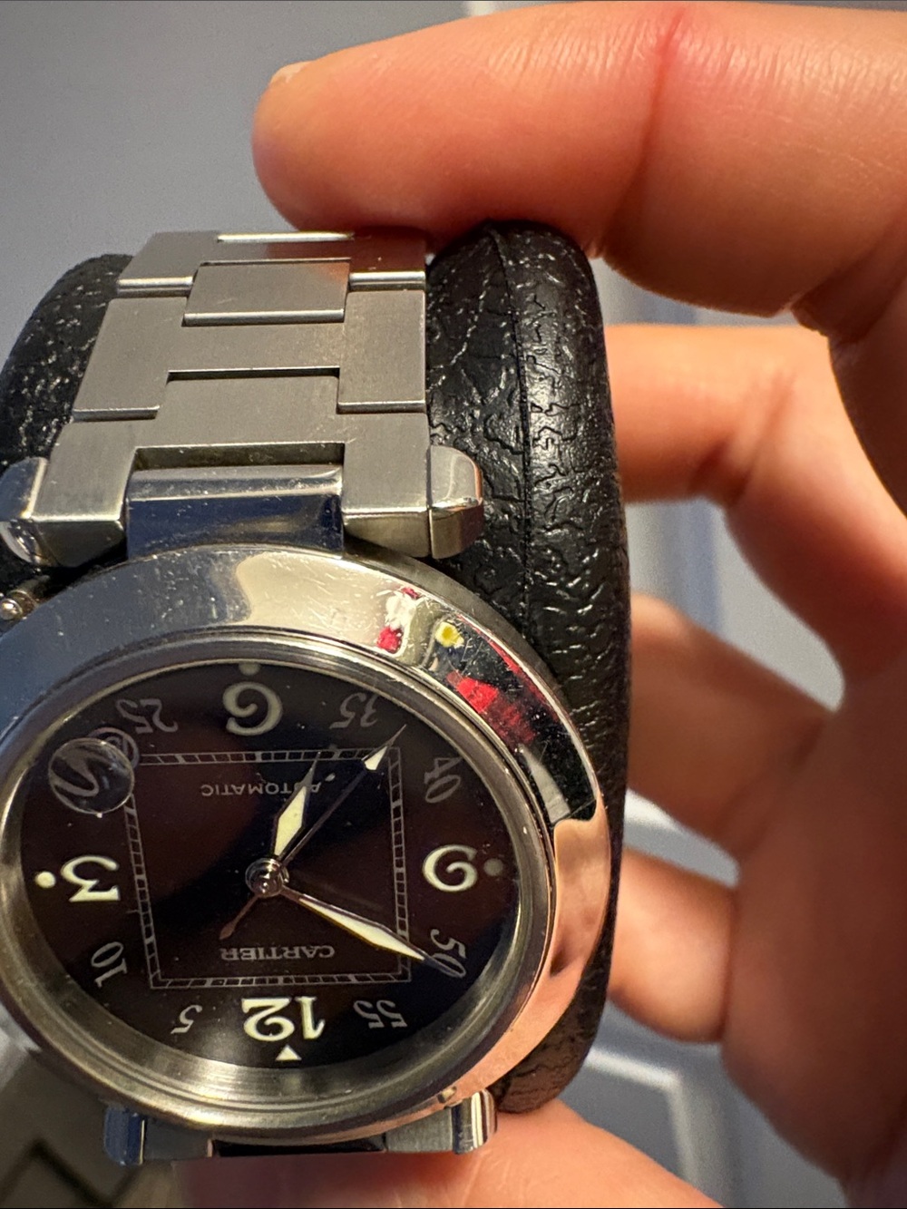 Cartier Stainless Steel Watch with Black Dial - Picture 8 of 8